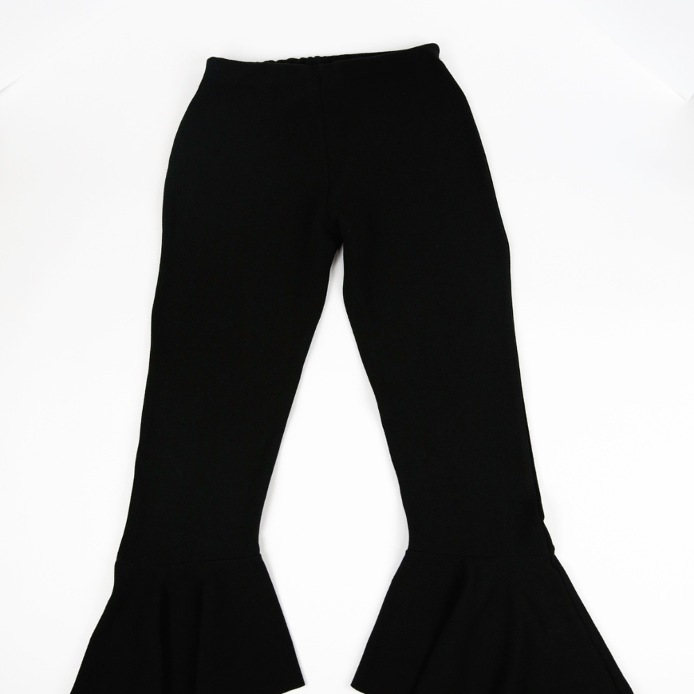 Black High Waisted Flare Pants